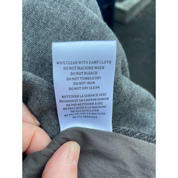 Blank NYC Black Drape Front Mixed Media Faux Leather Moto Jacket Size Small - Picture 9 of 13